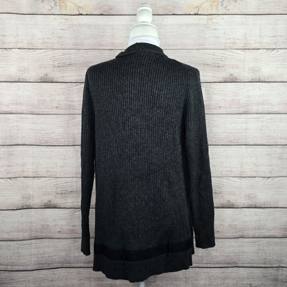 Athleta Knit Grey Sentinel Thermolite Merino Wool Blend Heavyweight Sweater Med - Picture 4 of 8